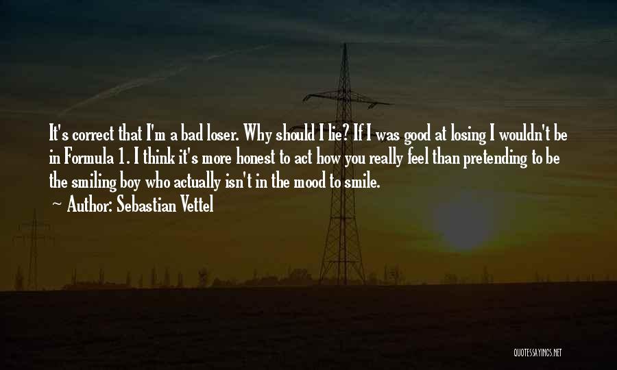 Smiling Thinking Of You Quotes By Sebastian Vettel