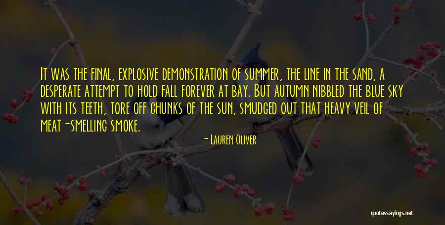 Smoke In The Sun Quotes By Lauren Oliver Smoke In The Sun Quotes By Lauren Oliver