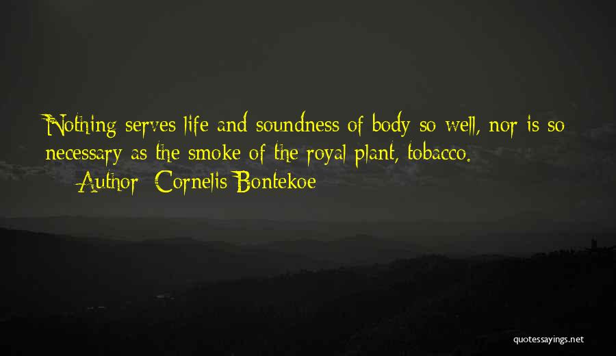 Smoking And Life Quotes By Cornelis Bontekoe