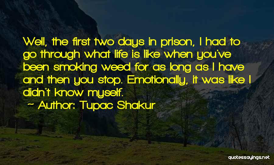 Smoking And Life Quotes By Tupac Shakur