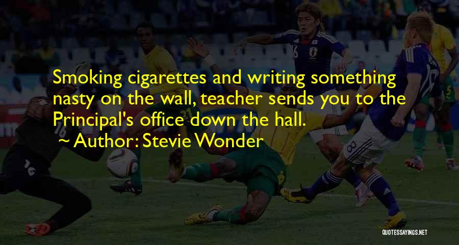 Smoking Quotes By Stevie Wonder