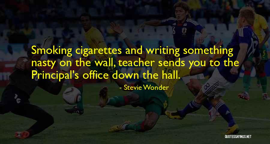 Smoking Quotes By Stevie Wonder