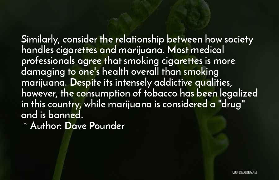 Smoking Tobacco Quotes By Dave Pounder