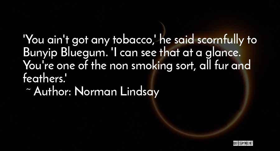 Smoking Tobacco Quotes By Norman Lindsay