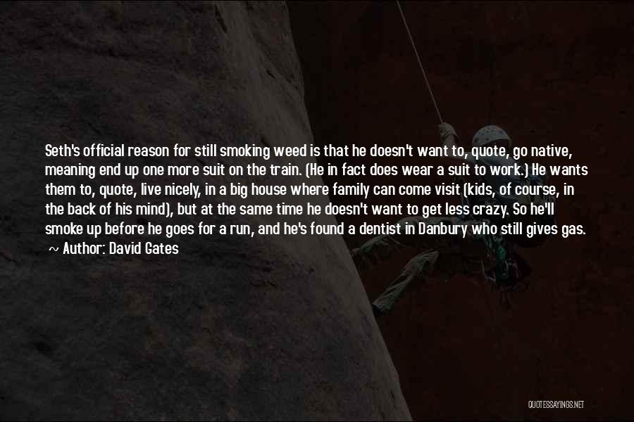 Smoking Weed Quotes By David Gates