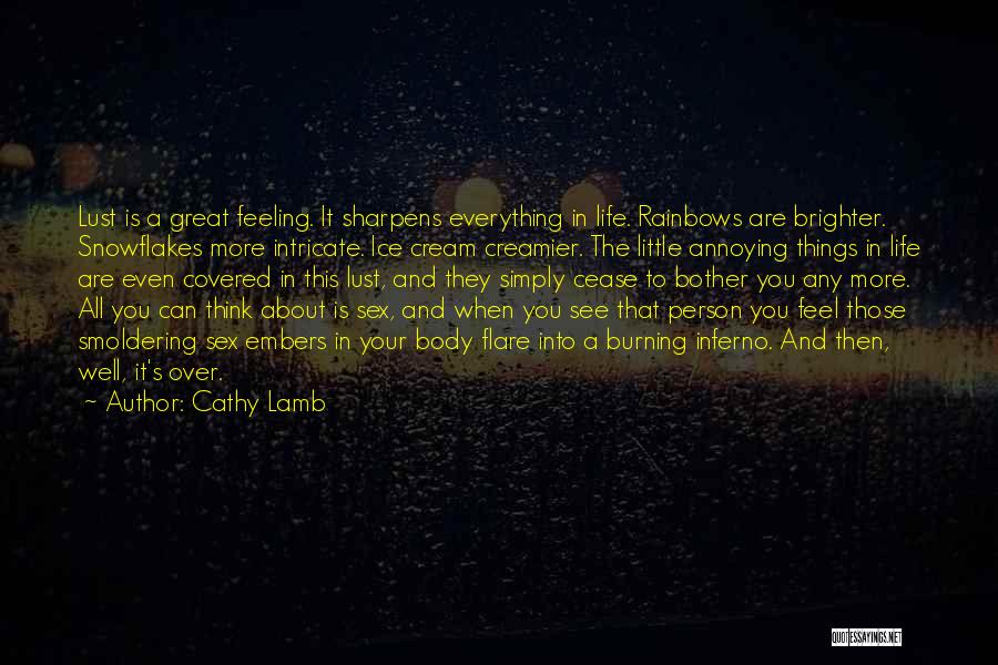 Smoldering Quotes By Cathy Lamb