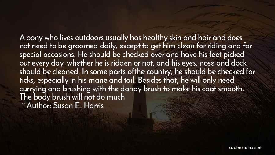 Smooth Skin Quotes By Susan E. Harris