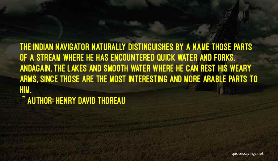 Smooth Water Quotes By Henry David Thoreau