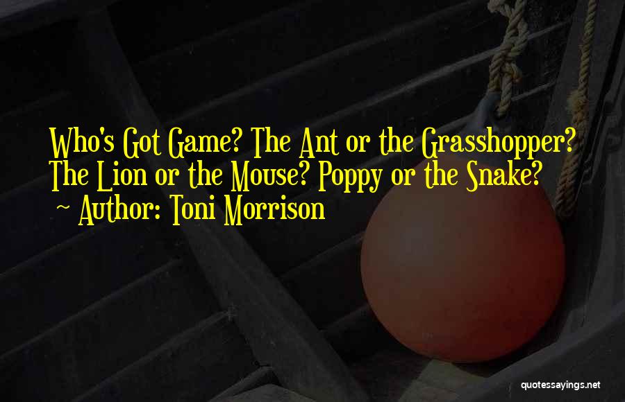 Snake Game Quotes By Toni Morrison