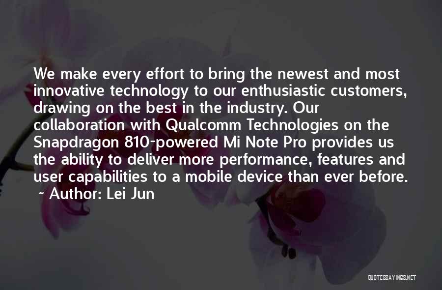 Snapdragon Quotes By Lei Jun