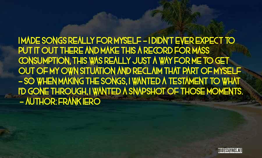 Snapshots Quotes By Frank Iero