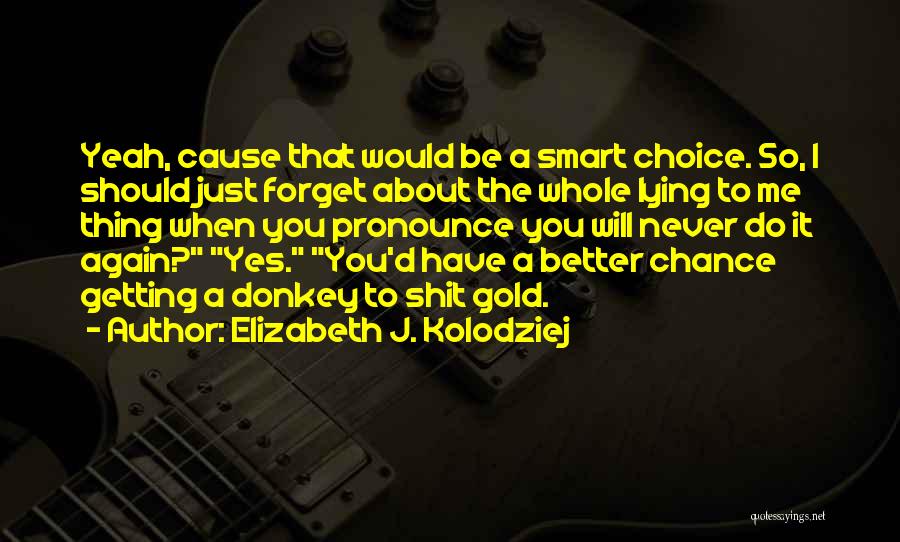 Snarky Quotes By Elizabeth J. Kolodziej