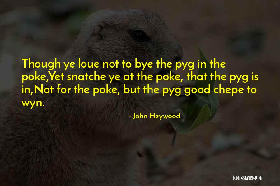 Snatche Quotes By John Heywood Snatche Quotes By John Heywood