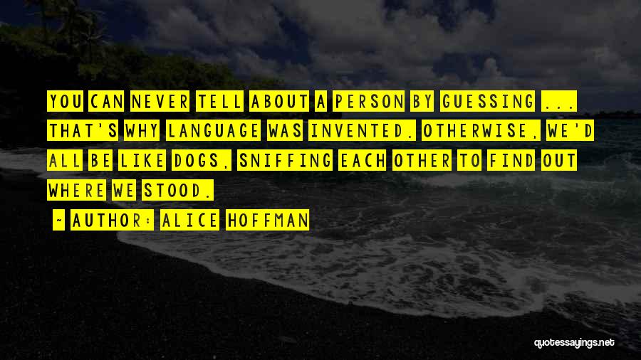 Sniffing Quotes By Alice Hoffman