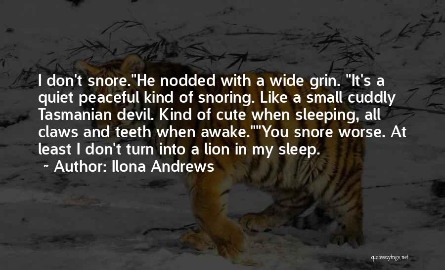 Snoring Quotes By Ilona Andrews