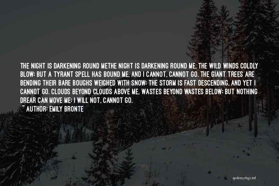 Snow And Trees Quotes By Emily Bronte