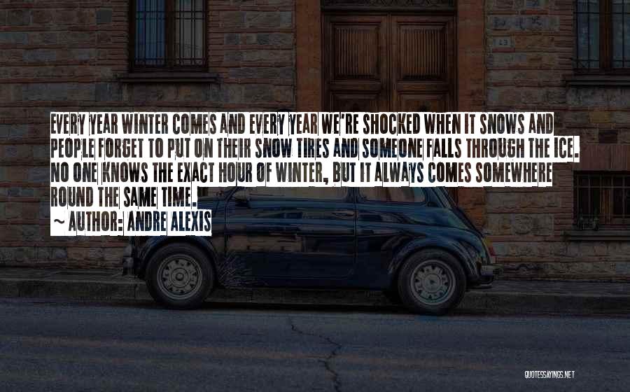 Snow And Winter Quotes By Andre Alexis