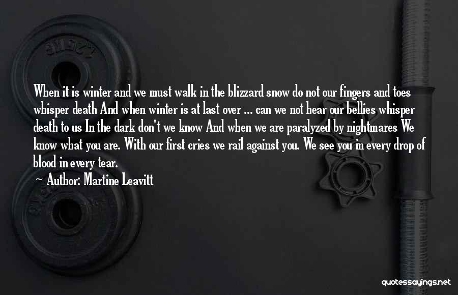 Snow And Winter Quotes By Martine Leavitt