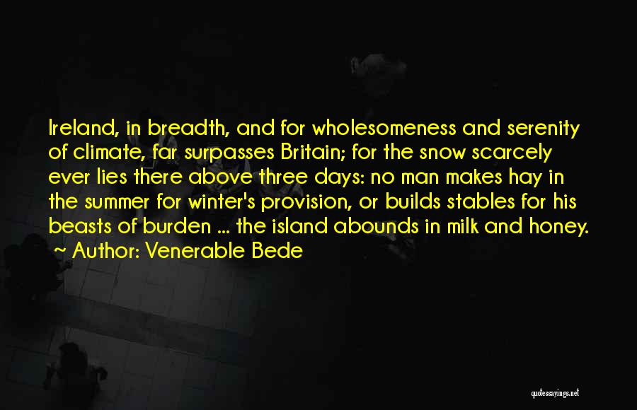 Snow And Winter Quotes By Venerable Bede