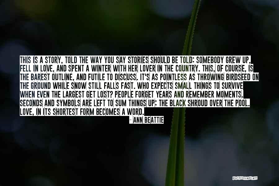 Snow Falls Quotes By Ann Beattie Snow Falls Quotes By Ann Beattie