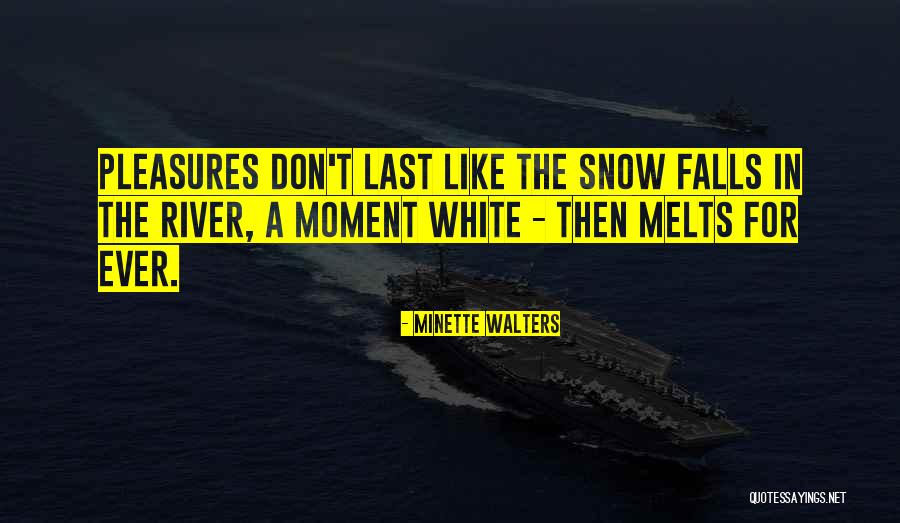 Snow Falls Quotes By Minette Walters Snow Falls Quotes By Minette Walters