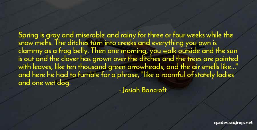 Snow Melts Quotes By Josiah Bancroft