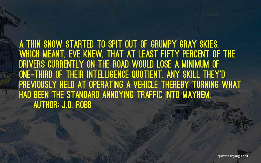 Snow Road Quotes By J.D. Robb