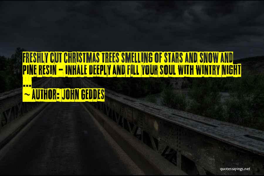 Snow Tree Quotes By John Geddes