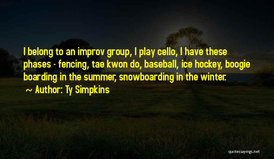 Snowboarding Quotes By Ty Simpkins