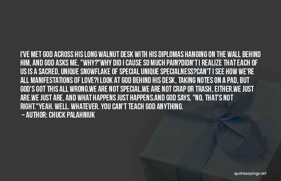 Snowflake Quotes By Chuck Palahniuk