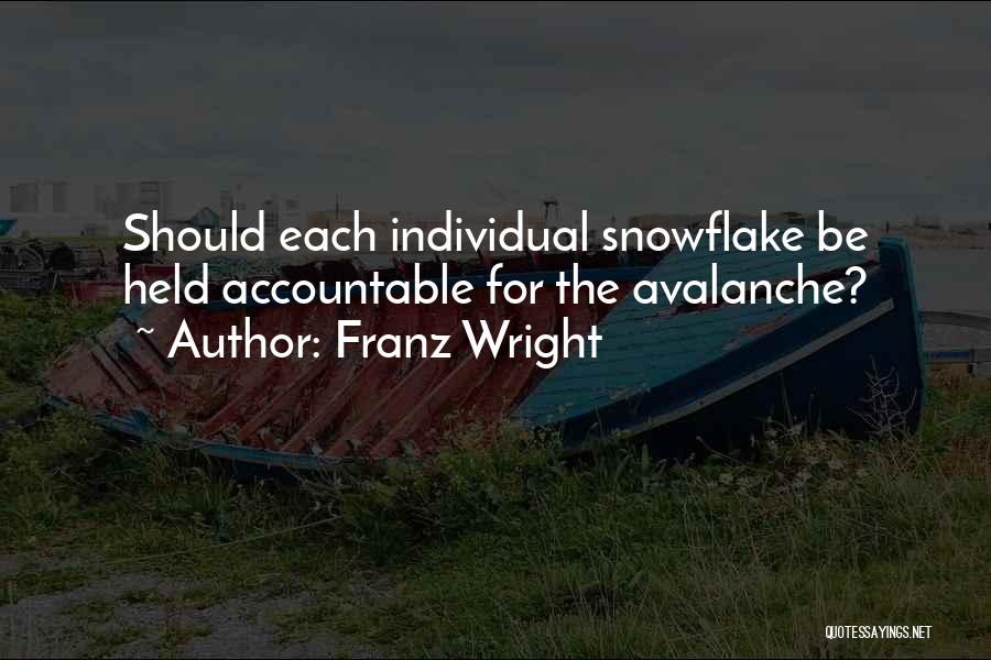 Snowflake Quotes By Franz Wright