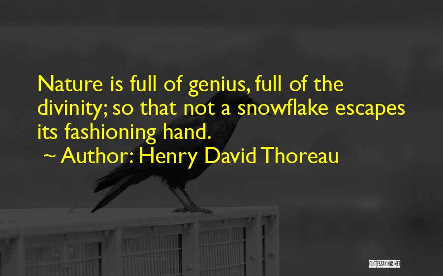 Snowflake Quotes By Henry David Thoreau