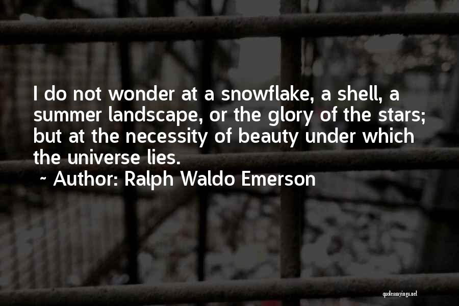 Snowflake Quotes By Ralph Waldo Emerson