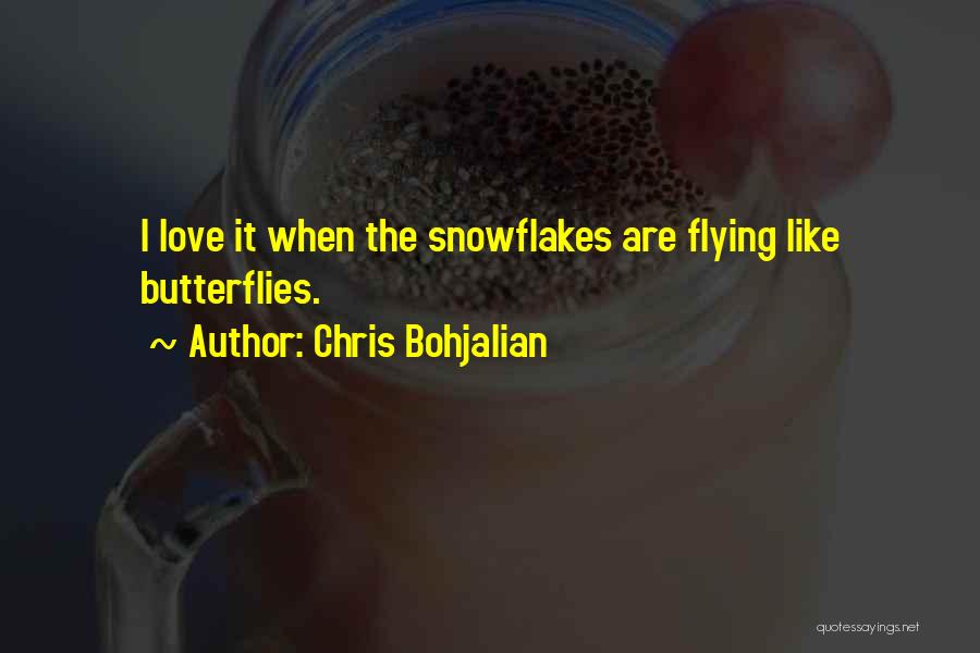 Snowflakes And Love Quotes By Chris Bohjalian