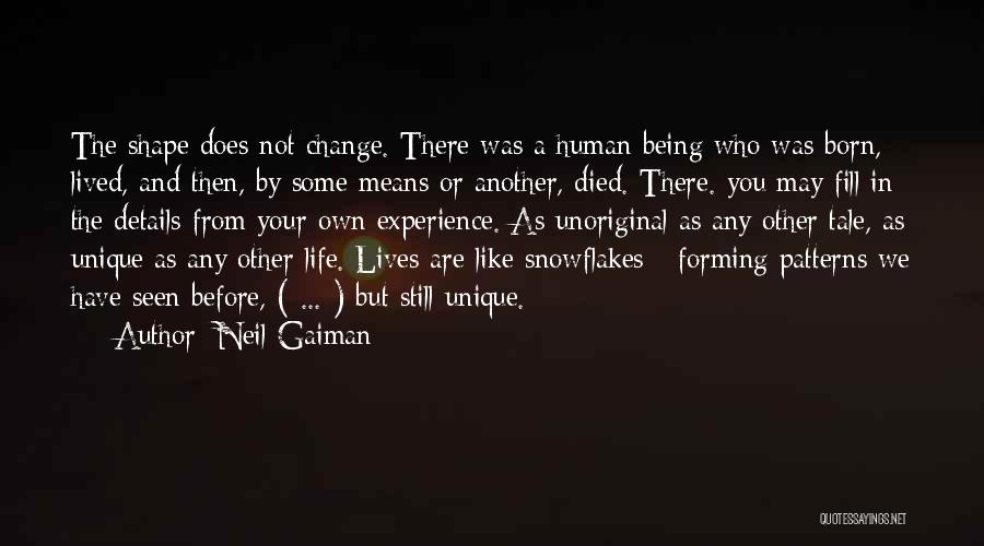 Snowflakes And Unique Quotes By Neil Gaiman