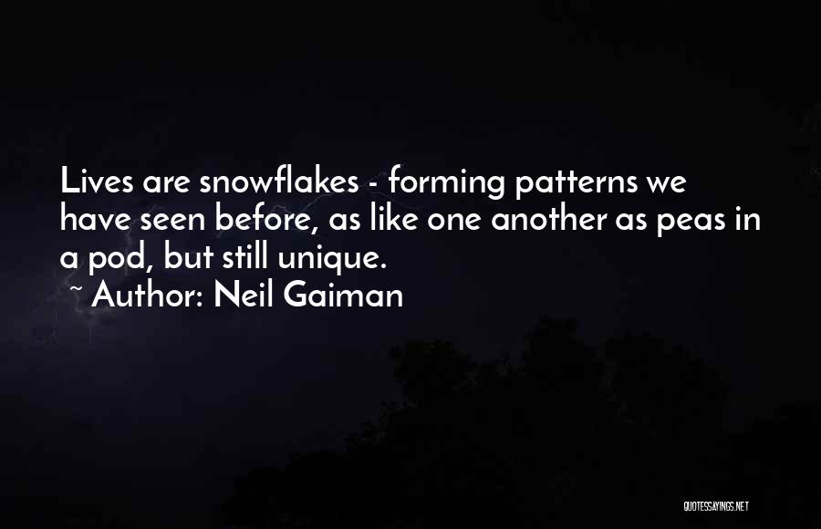 Snowflakes And Unique Quotes By Neil Gaiman