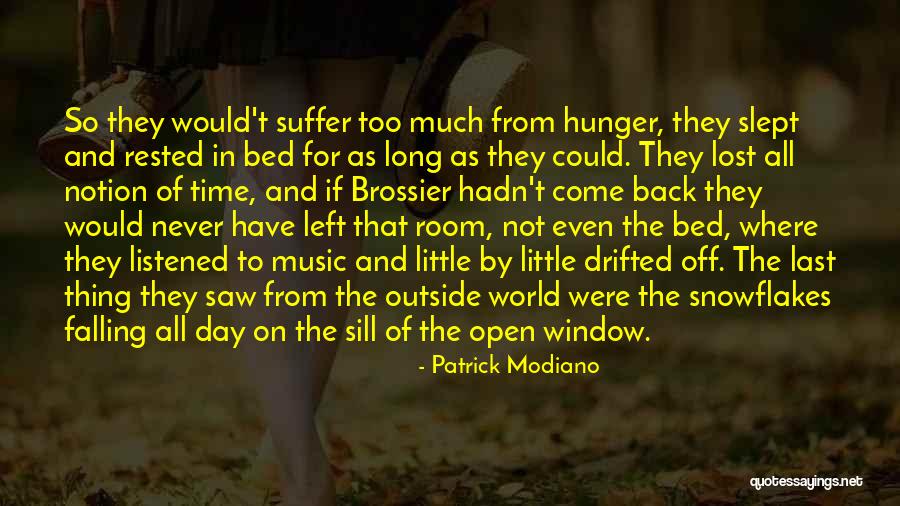 Snowflakes Falling Quotes By Patrick Modiano