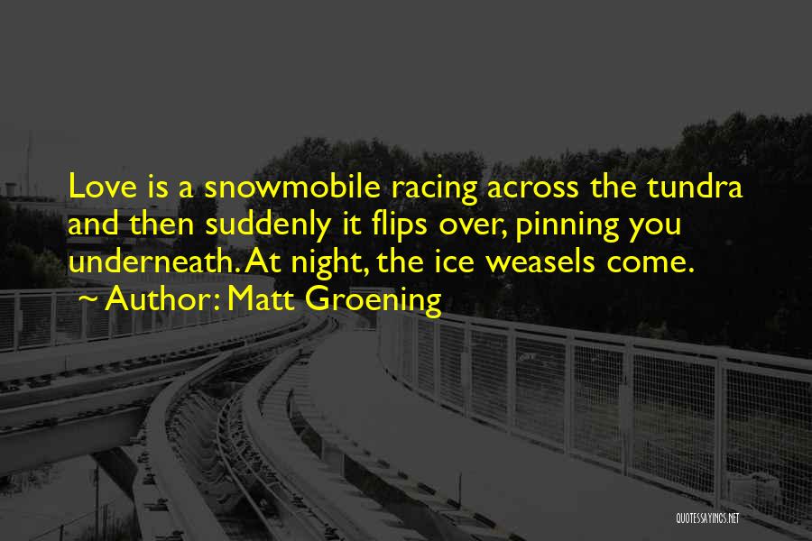 Snowmobile Quotes By Matt Groening