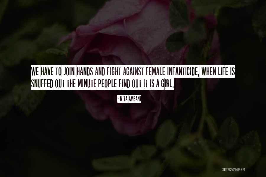 Snuffed Girl Quotes By Nita Ambani Snuffed Girl Quotes By Nita Ambani
