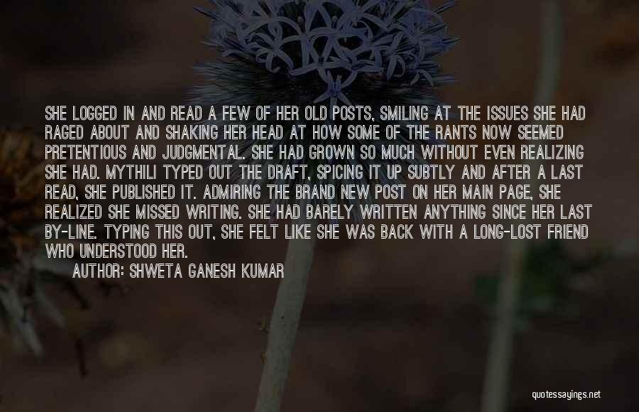 Snuggling Quotes By Shweta Ganesh Kumar