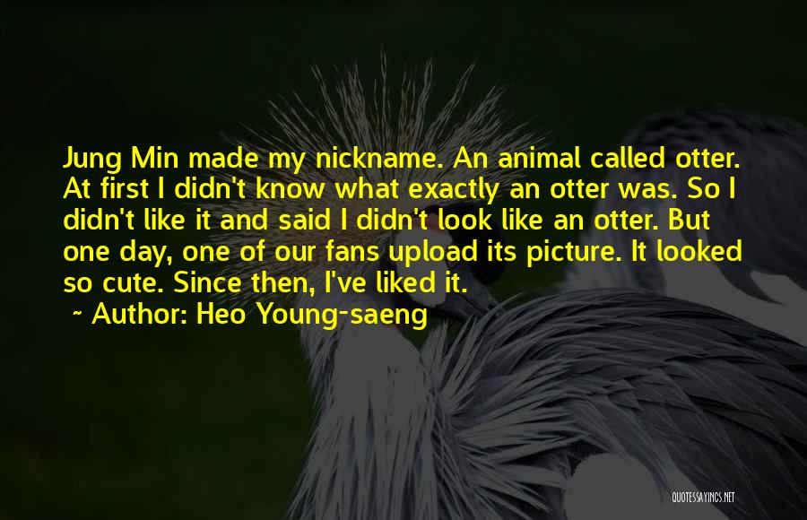 So Cute Quotes By Heo Young-saeng