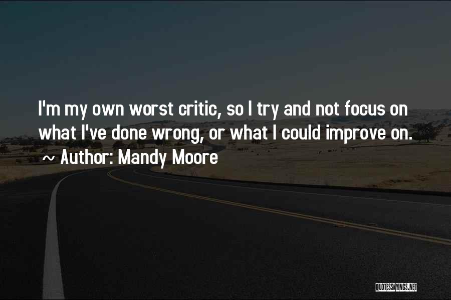 So Done Trying Quotes By Mandy Moore