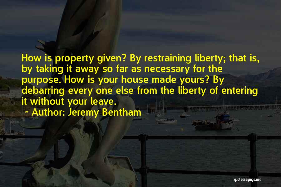 So Far Away Quotes By Jeremy Bentham