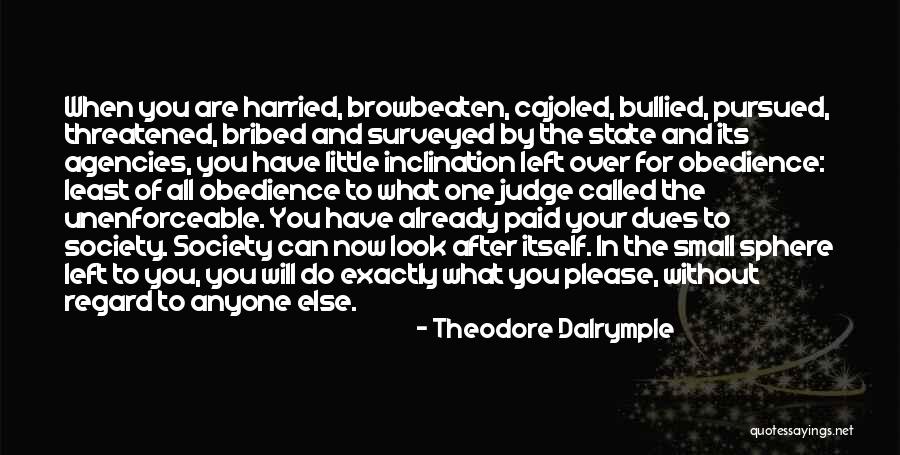 So Little Done Theodore Dalrymple Quotes By Theodore Dalrymple