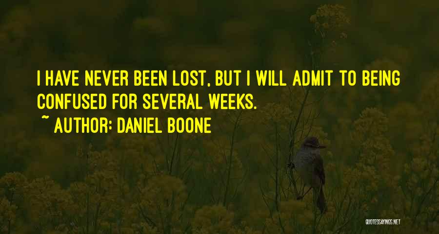 So Lost And Confused Quotes By Daniel Boone