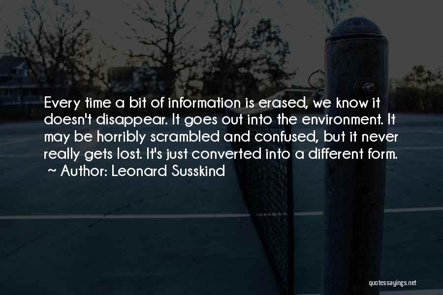 So Lost And Confused Quotes By Leonard Susskind