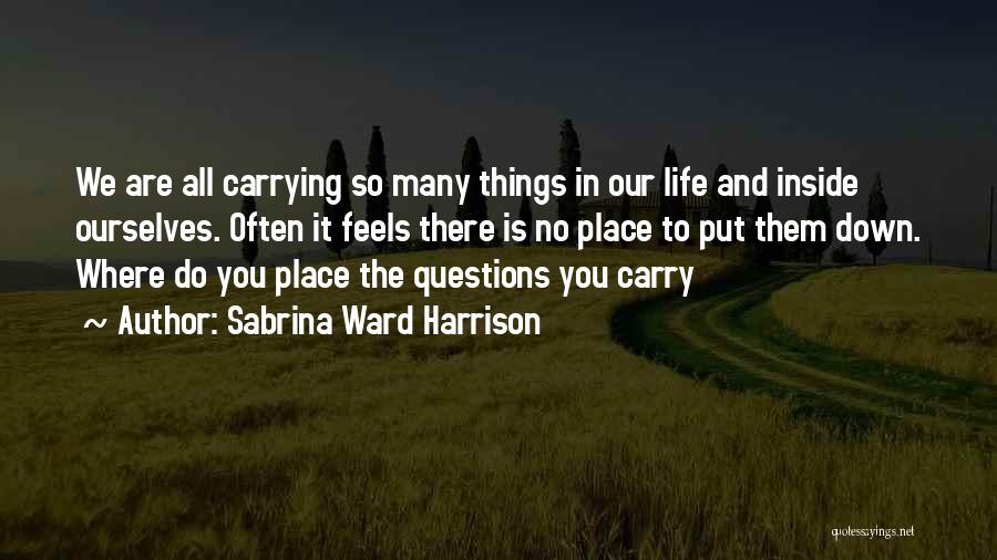 So Many Questions Quotes By Sabrina Ward Harrison