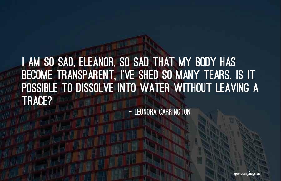 So Many Tears Quotes By Leonora Carrington So Many Tears Quotes By Leonora Carrington