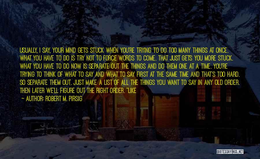 So Many Things To Say Quotes By Robert M. Pirsig