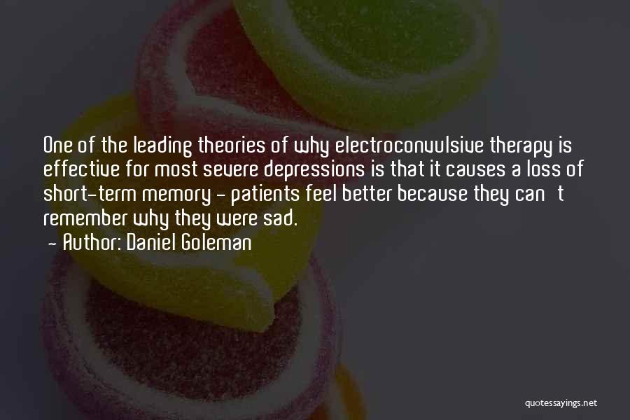 So Sad Short Quotes By Daniel Goleman